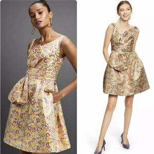 Zac Posen x Target Floral Brocade Bow Mini Dress